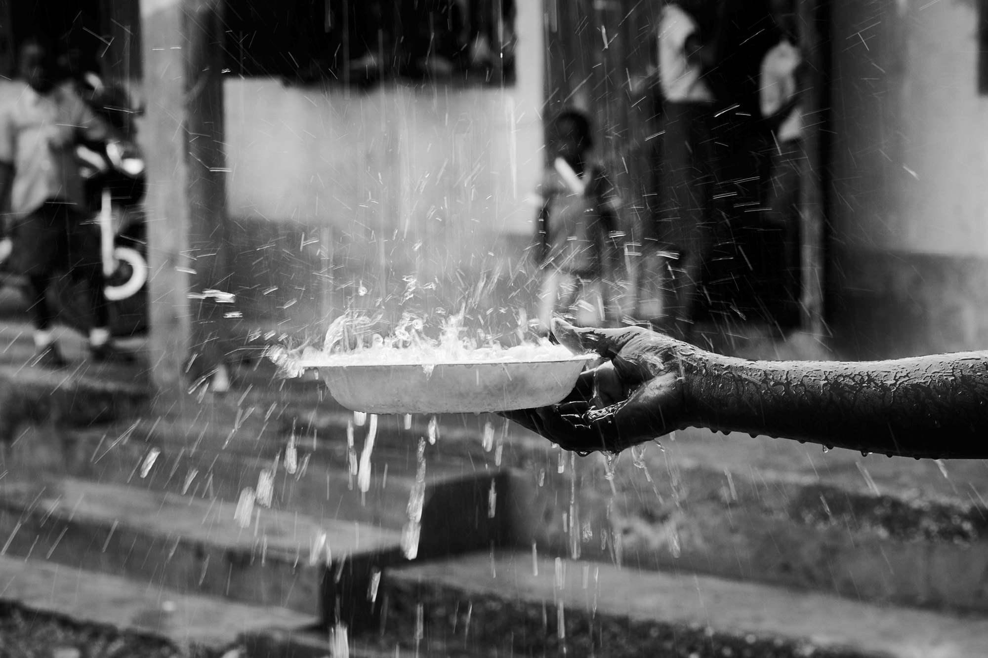 Water is abundant in the rainy season, Community Action Ghana is there in the dry season so communities have clean water all year round.